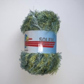 Pelsgarn Soleil Color - Fv. 301 Grn/Turkis Multi