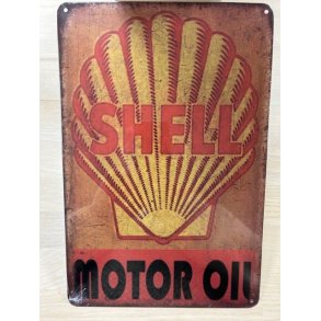 Metal Barskilt - Shell Motoroil... 20x30 Cm (B316)
