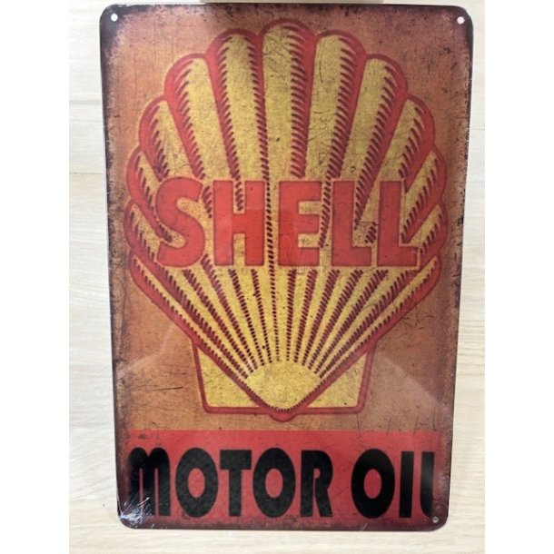 Metal Barskilt - Shell Motoroil... 20x30 Cm (B316)