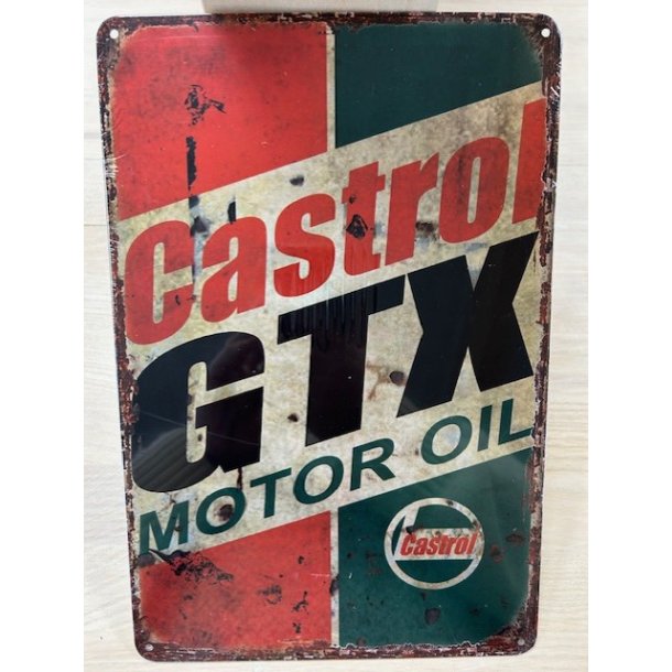 Metal Barskilt - Castrol GTX... 20x30 Cm (B317)