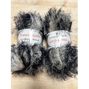 Fransen Pelsgarn Farve 110 Sort/Koks/Gr Multi