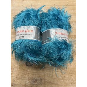 Fransen Pelsgarn fra G-B. Fv. 162 Turkis