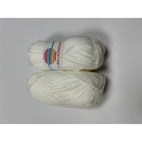 G-B Ballkōnigin Fv. 1001 Hvid m/ Slv Glimmer