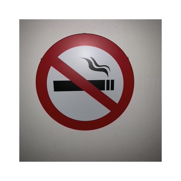 Barskilt Emalje - "Rygning Forbudt" - 30 cm (B133)