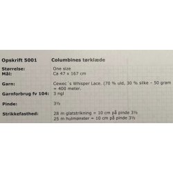Columbines Trklde - Cewec - Enkeltopskrift nr 5001