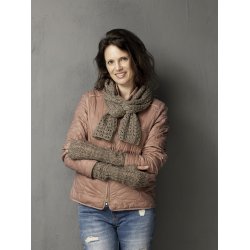 Trklde og pulsvarmere i hulmnster - Cewec - Enkeltopskrift nr 3800