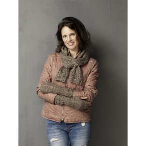 Trklde og pulsvarmere i hulmnster - Cewec - Enkeltopskrift nr 3800