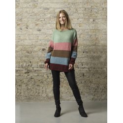 Raglan i 5 striber Tibet - Cewec - Enkeltopskrift nr 3817