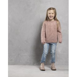 Pigebluse med rundt brestykke i Tibet - Cewec - Enkeltopskrift nr 3820