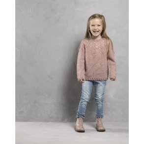 Pigebluse med rundt brestykke i Tibet - Cewec - Enkeltopskrift nr 3820