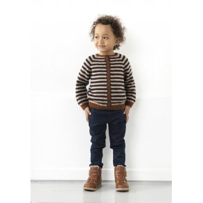Stribet Cardigan i Tibet - Cewec - Enkeltopskrift nr 3831