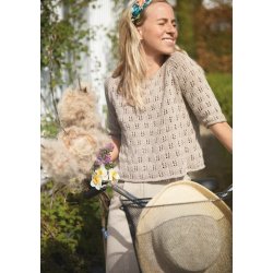 TIRIL 15 - HAVRE T-SKJORTE OG SINGLET - Enkeltopskrift Sandnes Garn