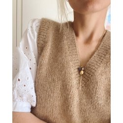 PetiteKnit - Stockholm Slipover V-Neck- Enkeltopskrift