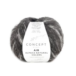 Concept By Katia - Air Alpaca Natural Fv. 205 Sort/Gr