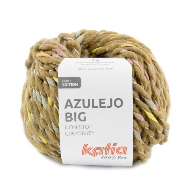 Katia - Azulejo Big Fv. 501 Camel / Orange / Koral / Gul Multi