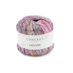 Concept By Katia - Louvre Fv. 80 Rd/Sort/Okker/Fuchsia Multi