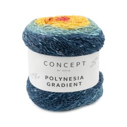 Concept - Polynesia Gradient Farve 300 Bl/Gul/Orange/Rose Multi.