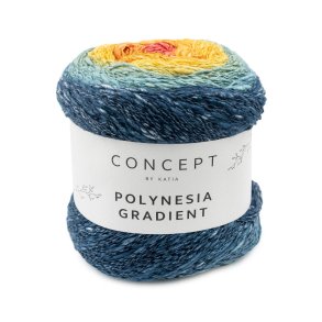 Concept - Polynesia Gradient Farve 300 Bl/Gul/Orange/Rose Multi.