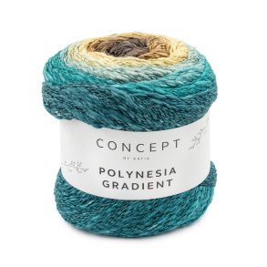 Concept - Polynesia Gradient Fv. 304 Grn/Bl/Gul/Brun Multi.