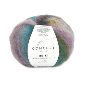 Concept By Katia - Reiki Fv. 202 Grn/Bl/Lilla/Beige Multi