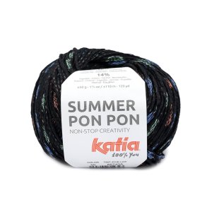 Katia - Summer Pon Pon Fv 55 Sort-Mint-Coral