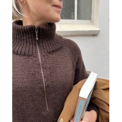 PetiteKnit - Zipper Sweater Light - Enkeltopskrift
