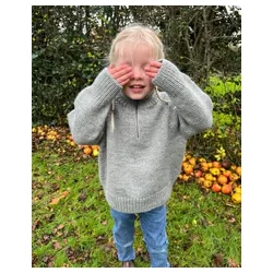 Petiteknit - Zipper Sweater Light Junior - Enkeltopskrift