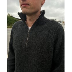 PetiteKnit - Zipper Sweater Light Man - Enkeltopskrift