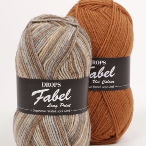 DROPS - FABEL STRØMPEGARN